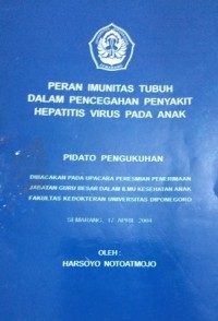 Peran imunitas tubuh dalam pencegahan penyakit hepatitis virus pada anak
