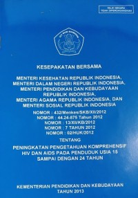 Kesepakatan Bersama Menteri Kesehatan Republik Indonesia, Mentri Dalam Negeri Republik Indonesia, Menteri Pendidikan dan Kebudayaan Republik Indonesia, Mentri Agama Republik Indonesia, dan Menteri Sosial Republik Indonesia