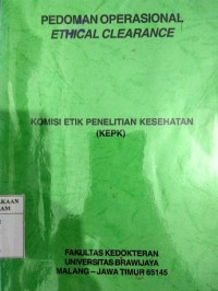 Pedoman Operasional Ethical Clearance (KEKP)